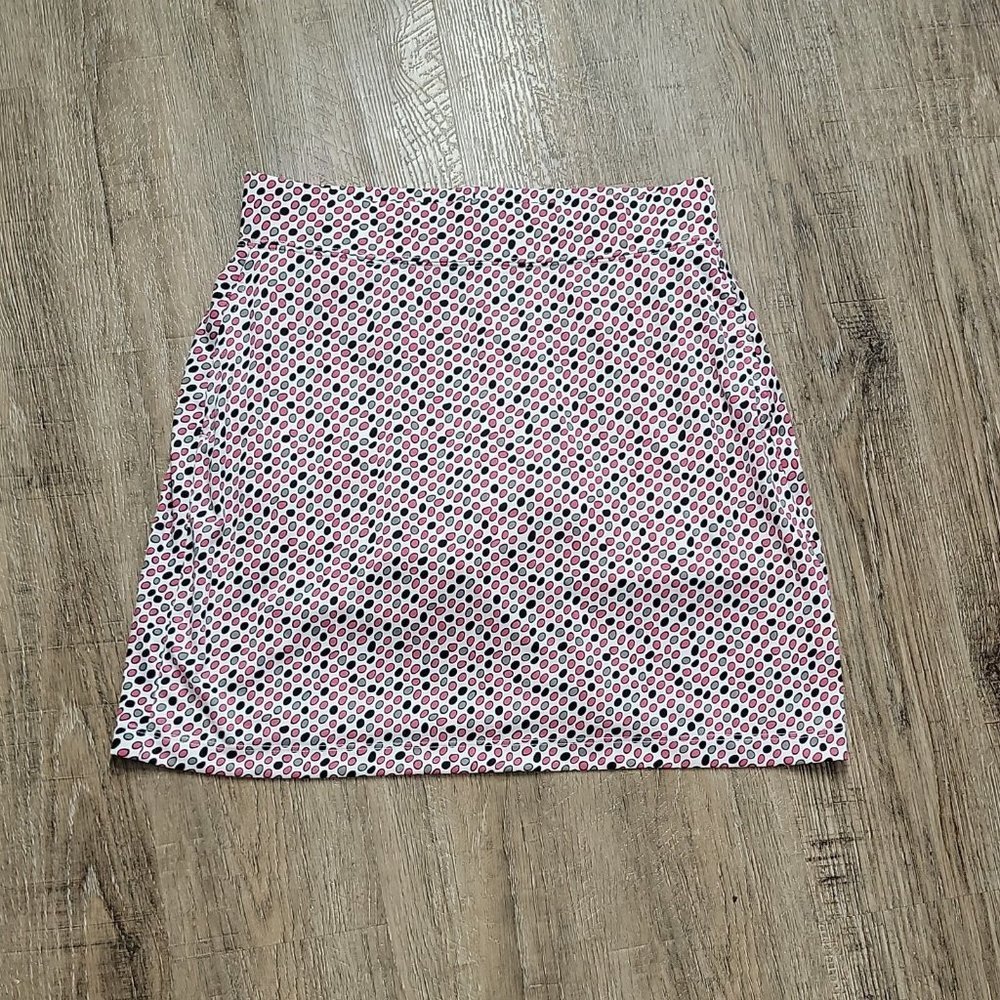 Links Edition Cute Pull On Skort ~ Sz S ~ Polka Dot ~ Elastic Waist ~ Above Knee